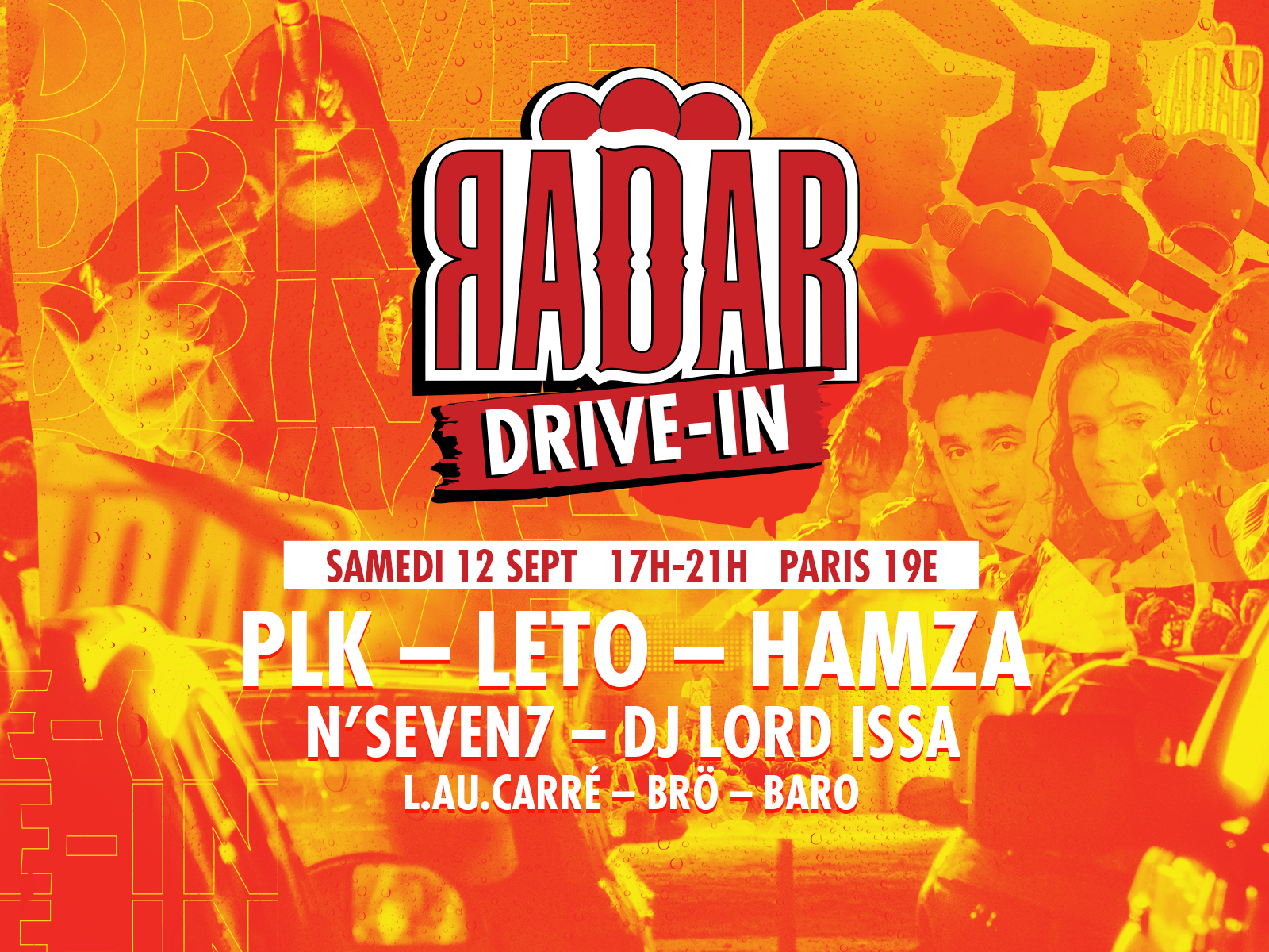 RADAR - Concert Drive-in à Paris le 12.09